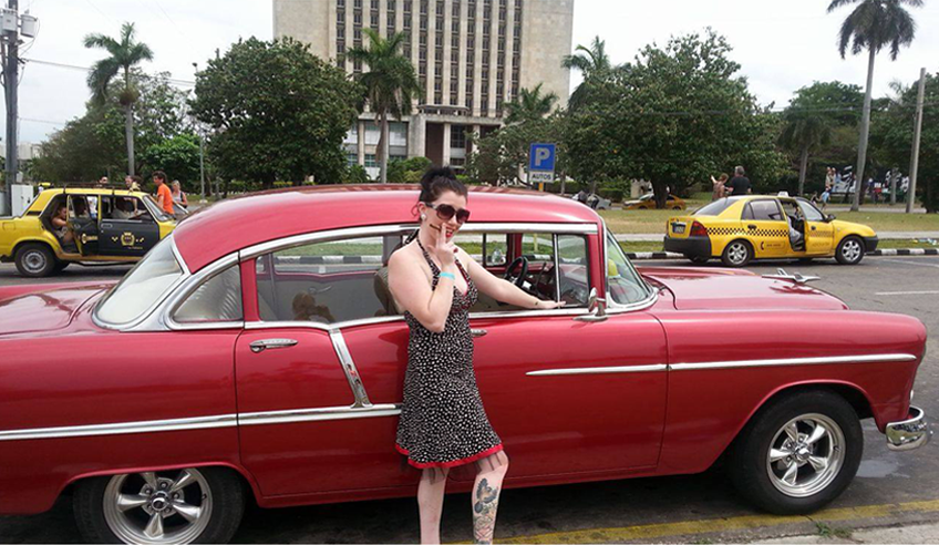 Vintage American Car In Varadero